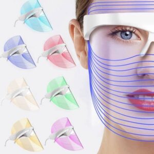 3 7 color led face mask