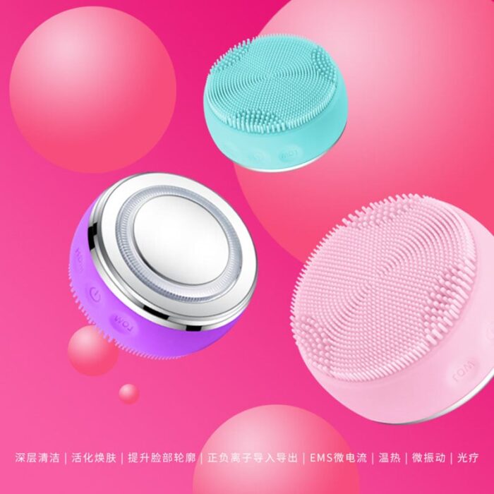 Waterproof Facial Brush sonic Silicone Massager Equipment beauty device